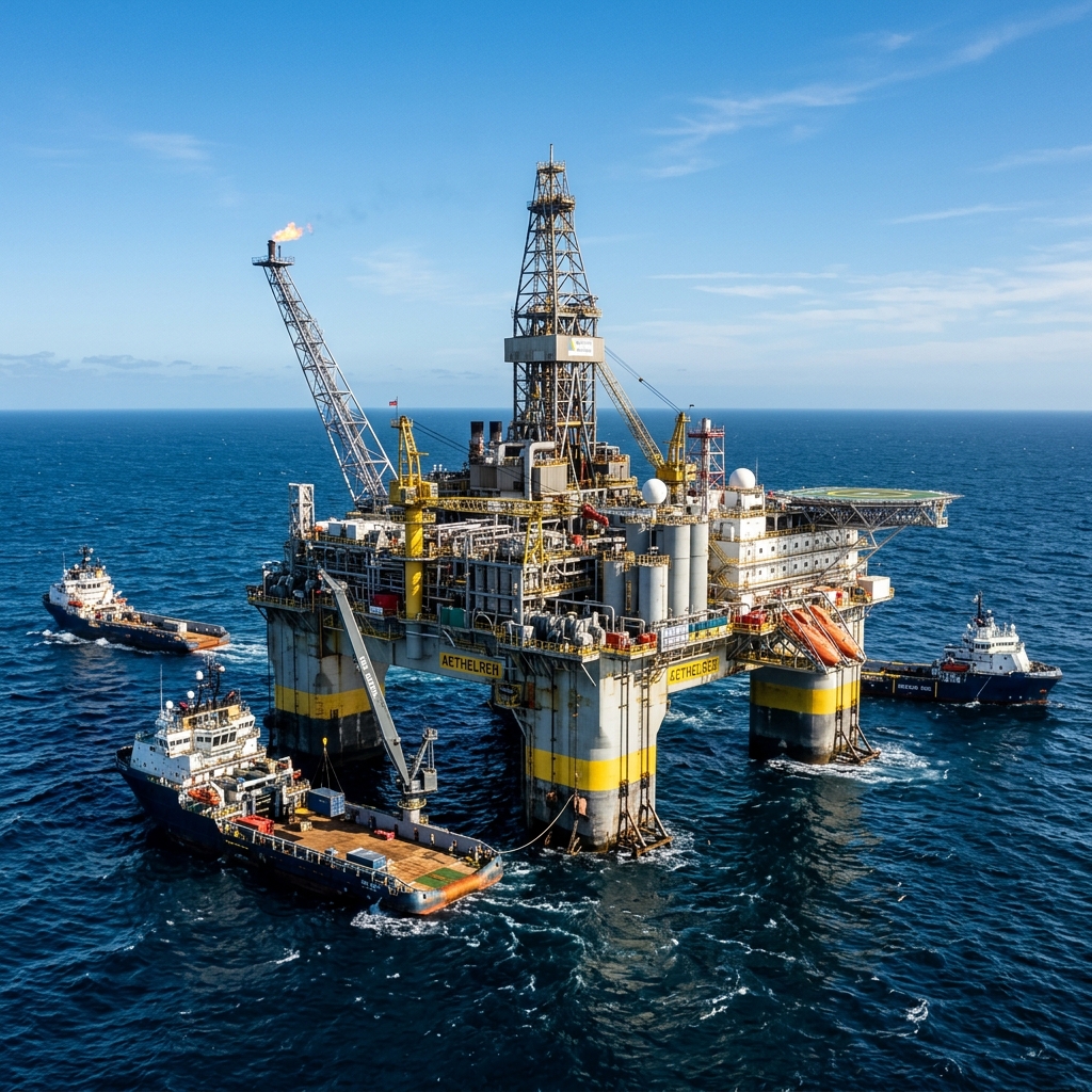Offshore oil platform operations